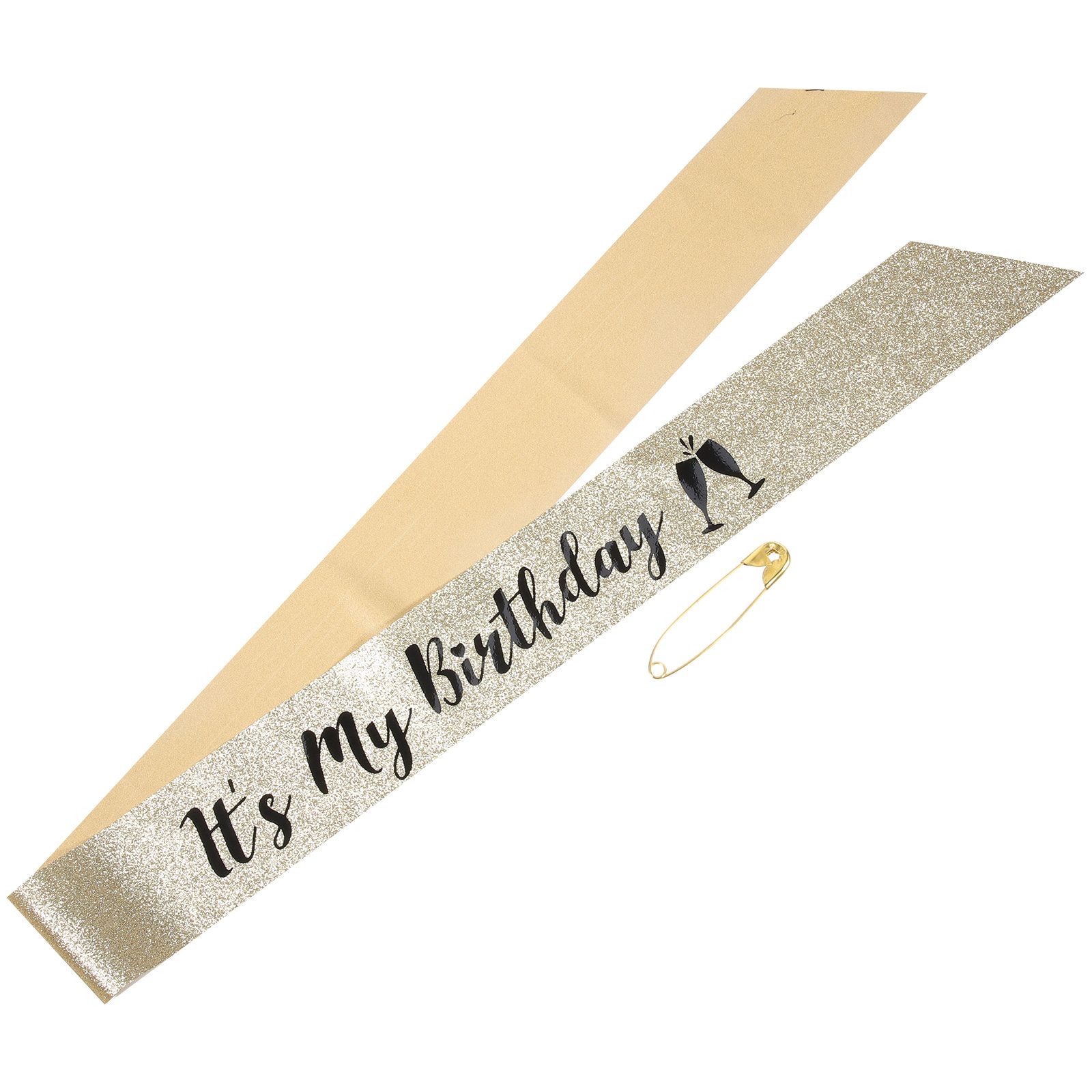 Birthday Sash Glitter - 1Pcs Shiny Glitter Cloth Birthday Sash