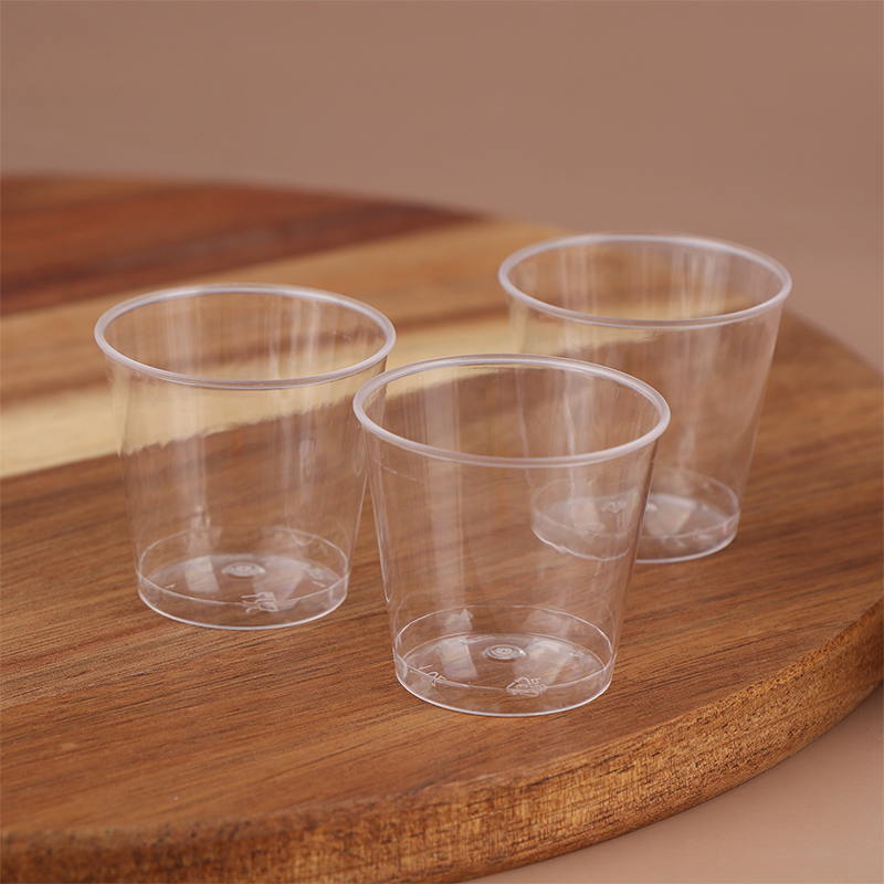 Plastic Cup 50Pcs - 50Pcs 30ML Disposable Mini Clear Plastic