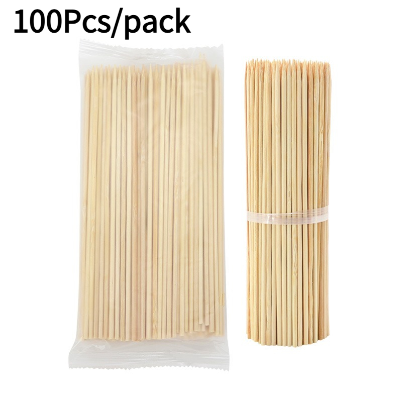 100Pcs Disposable Bamboo Skewe - Cotton Candy Cone 评论和价格