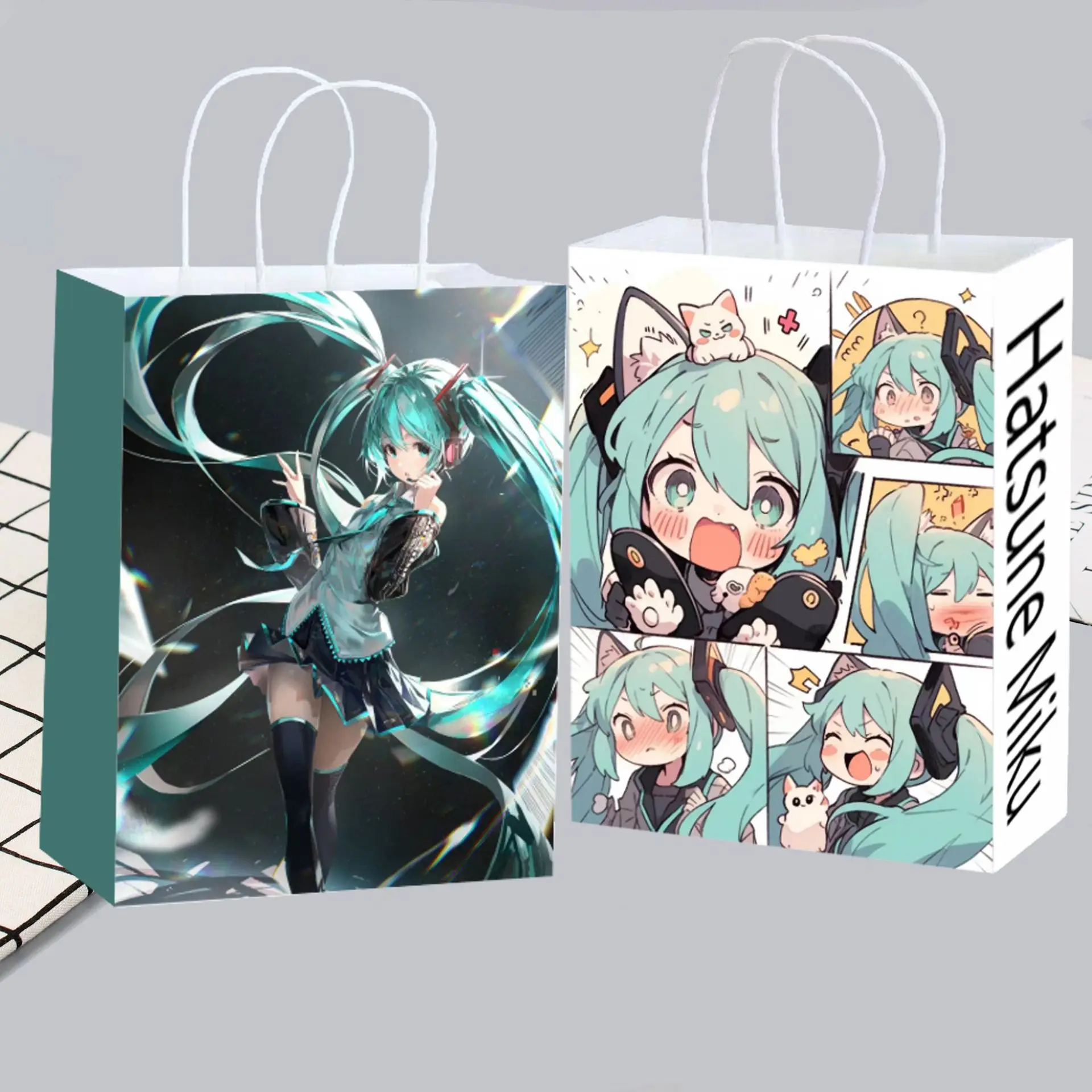 Cute Anime Hatsune Miku Paper  - Party Favor Bag 评论和价格