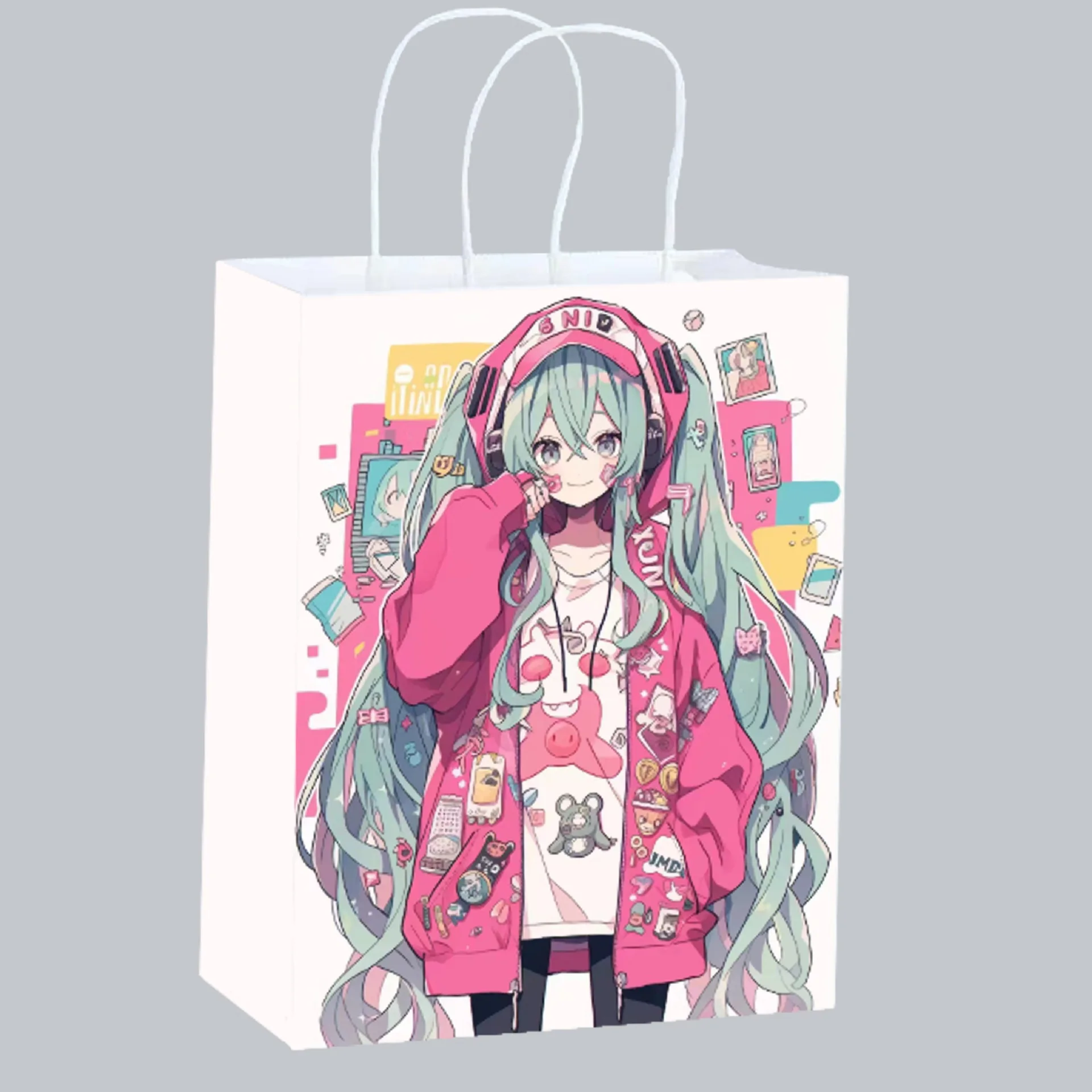 Cute Anime Hatsune Miku Paper  - Party Favor Bag 评论和价格
