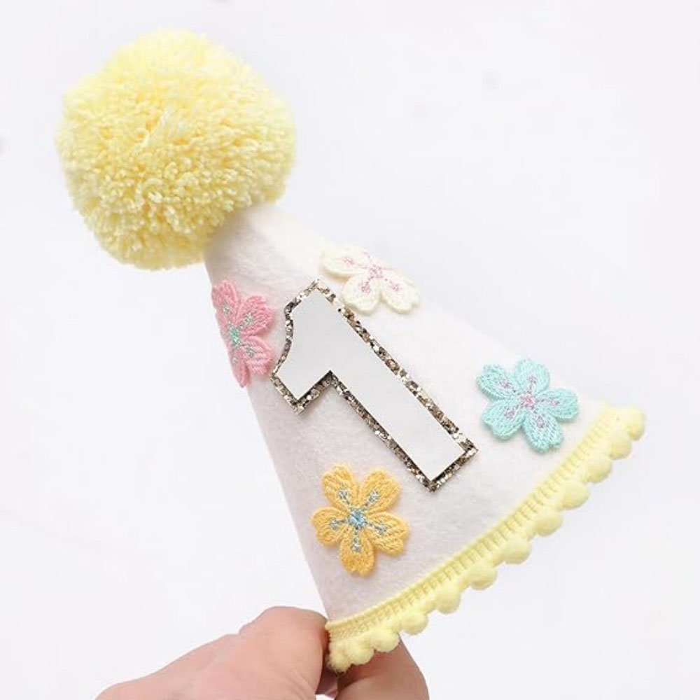 Colorful Floral Cone-Shaped Bi - Party Hat Cone 评论和价格