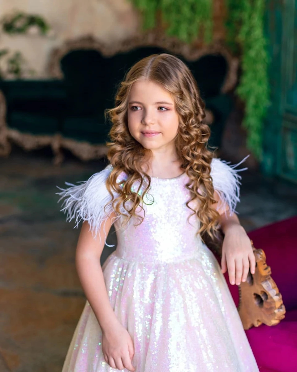Customized Glitter Flower Girl - Birthday Sash Glitter 评论和价格