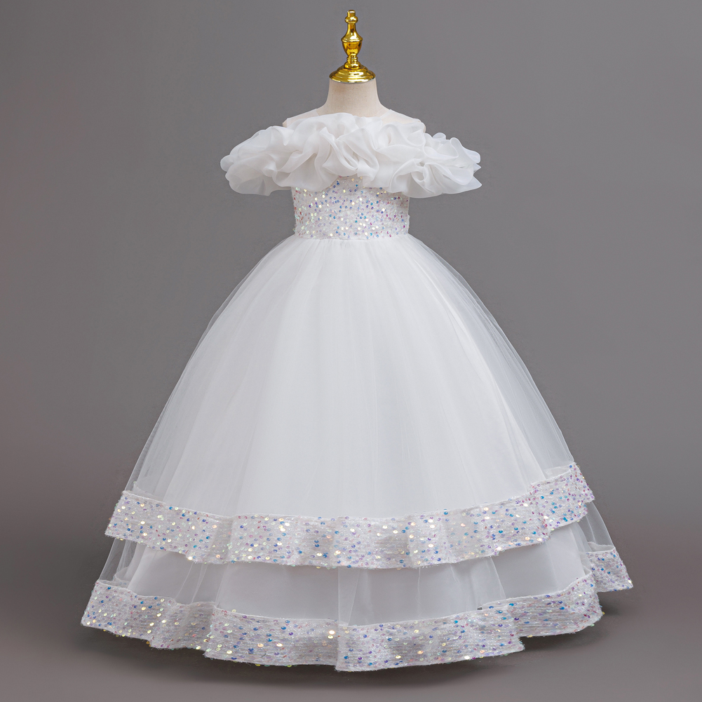 Girls Princess Off Shoulder Ru - Glitter Tablecloth 评论和价格