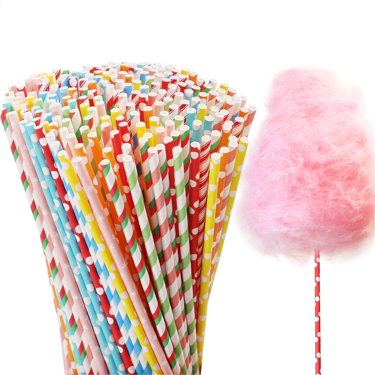 ABZT 200 Pieces Cotton Candy C - Cotton Candy Cone 评论和价格
