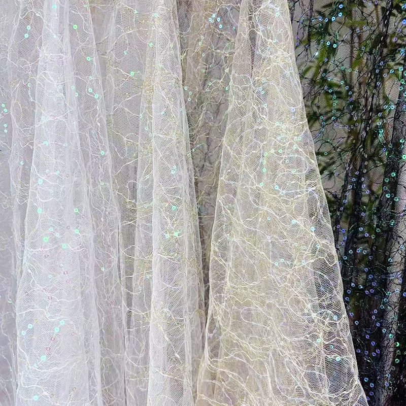 4 Colors French Tulle Evening  - Glitter Tablecloth 评论和价格