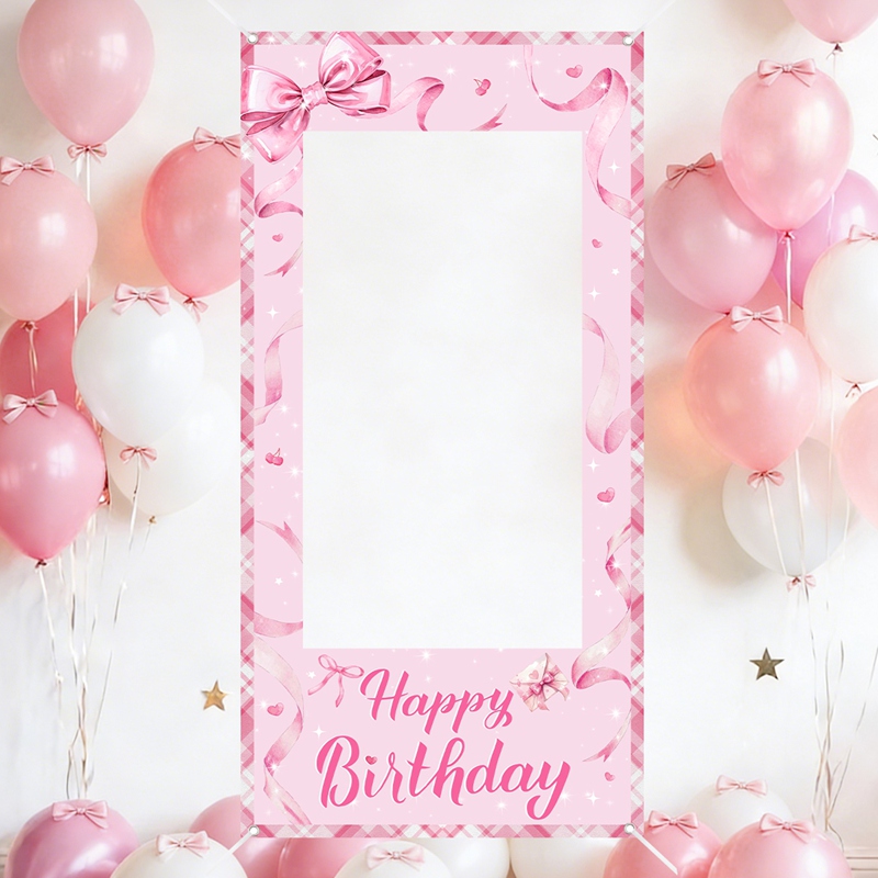 Pink Bow Photo Booth Frame Swe - Photo Booth Frame 评论和价格