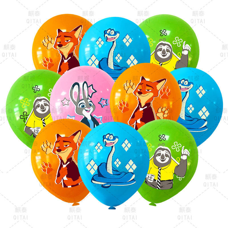New Zootopia Balloons Wild Ani - Event Supplies 评论和价格