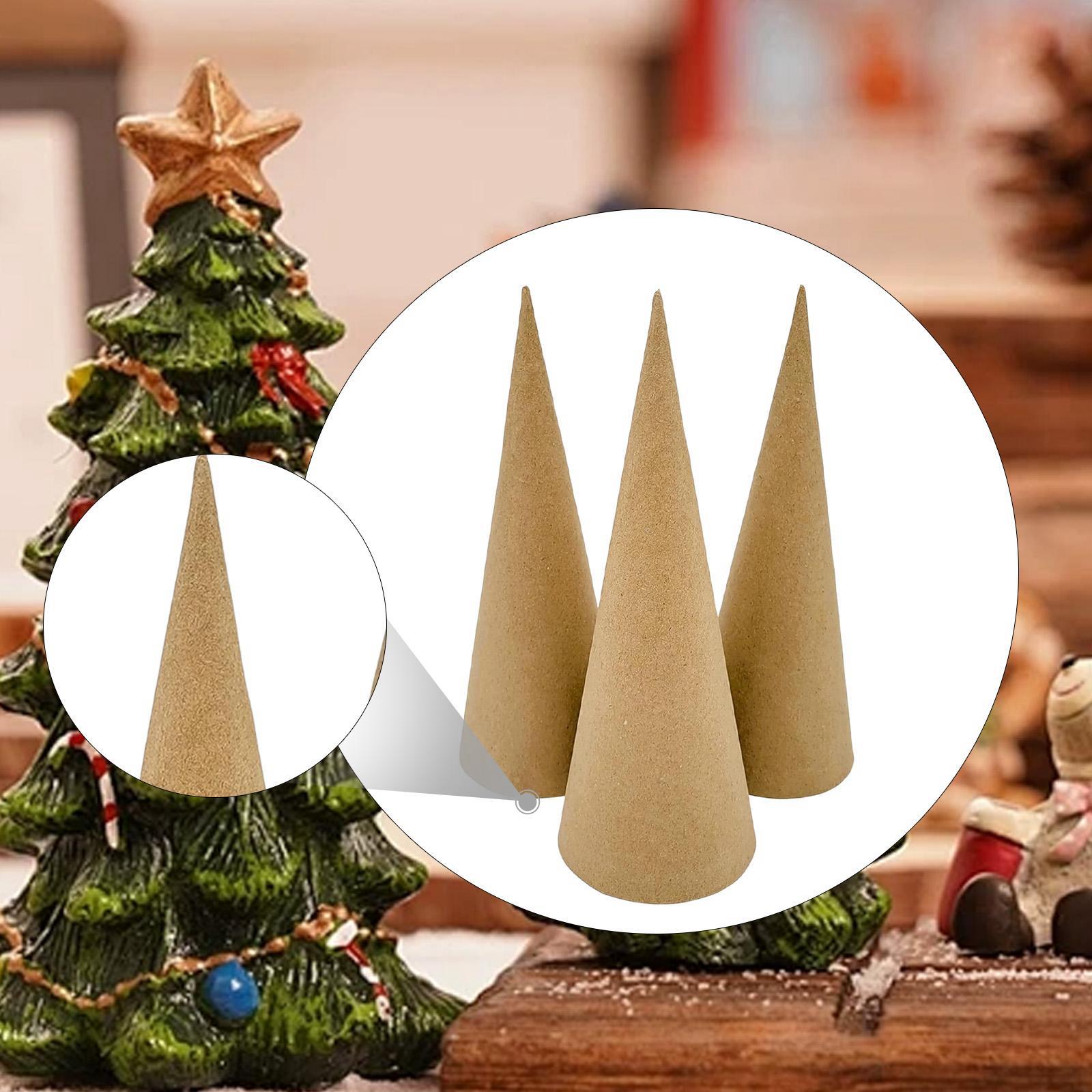 3x Paper Mache Cones, Open Bot - Cotton Candy Cone 评论和价格