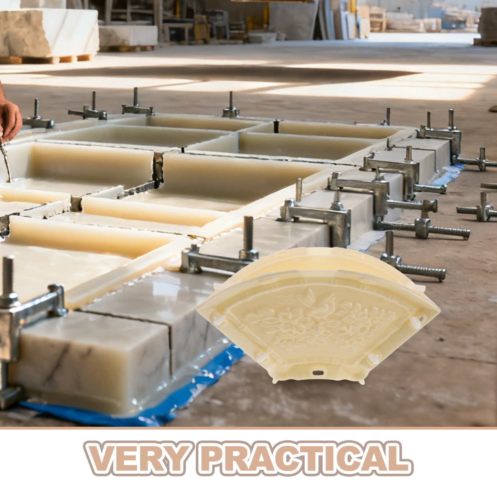 Outdoor Concrete Mold Bird and - Flower Wall Panel 评论和价格