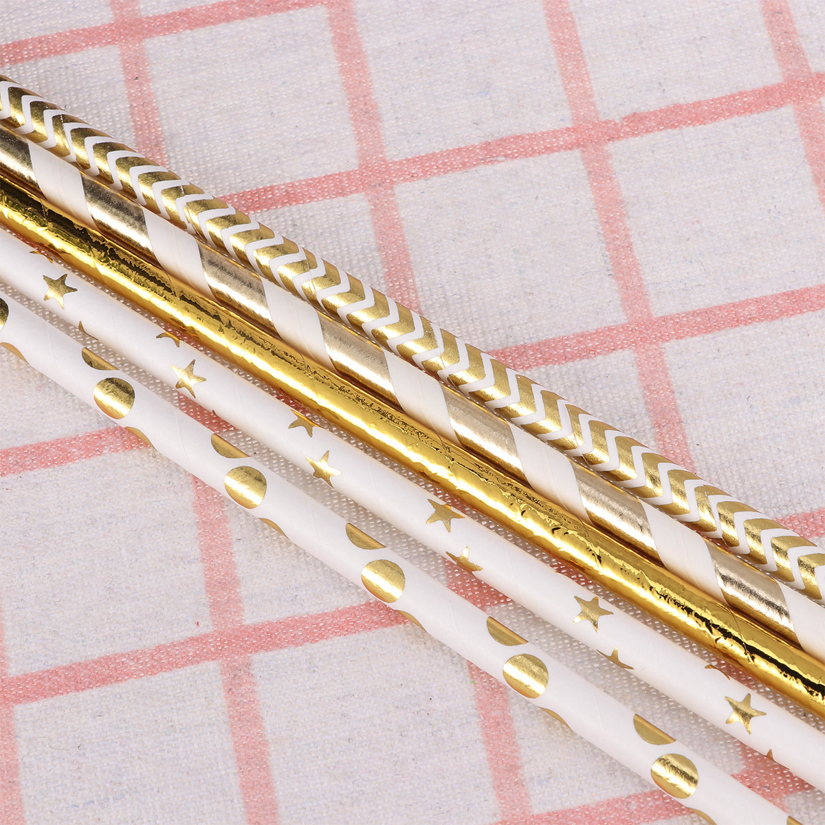 50Pcs Love Heart Paper Straws  - Paper Straw Color 评论和价格