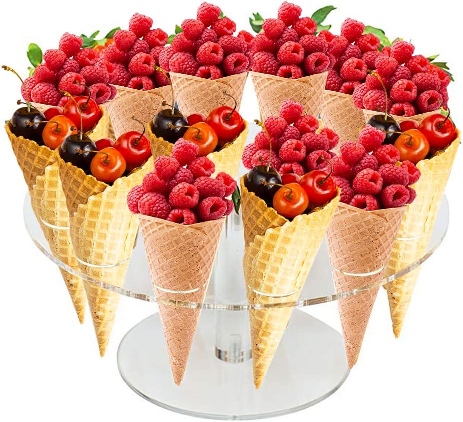 Ice Cream Cone Holder Acrylic  - Cotton Candy Cone 评论和价格