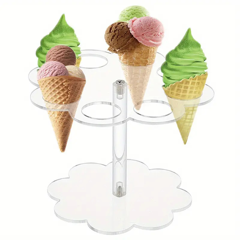 Ice Cream Cone Holder Acrylic  - Cotton Candy Cone 评论和价格