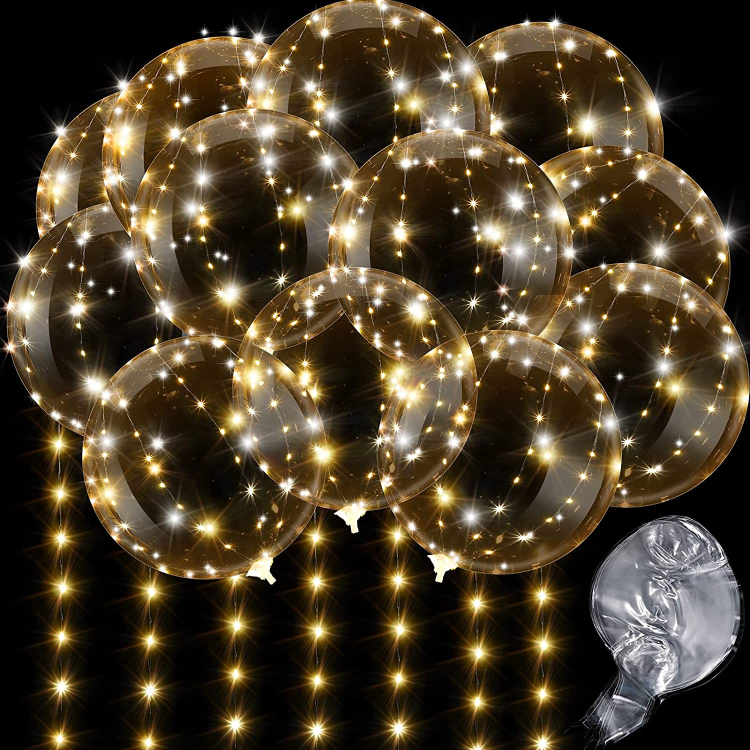4PCS Led Balloon With Light Lu - Led Balloon Light 评论和价格