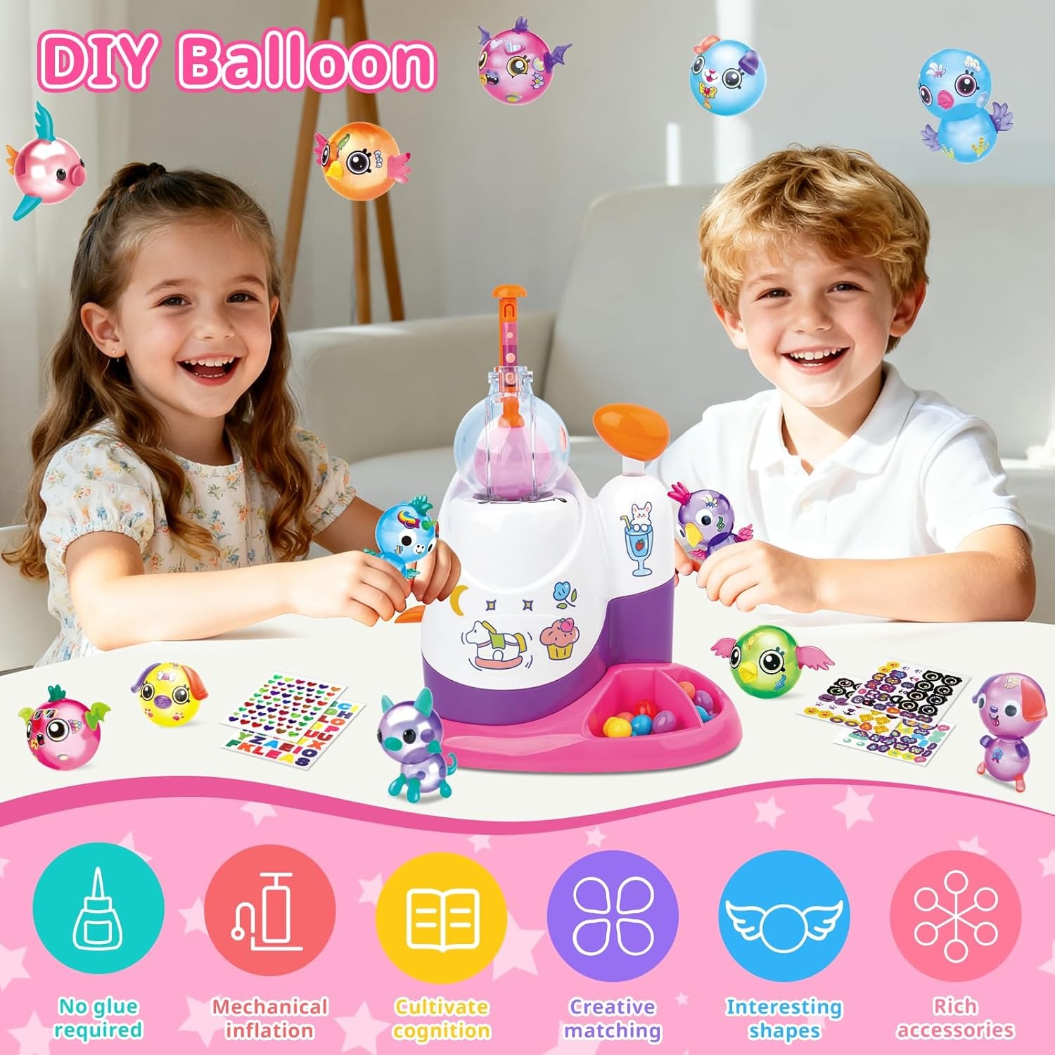 DIY Balloon Animal Kit with Pu - Balloon Pump Hand 评论和价格
