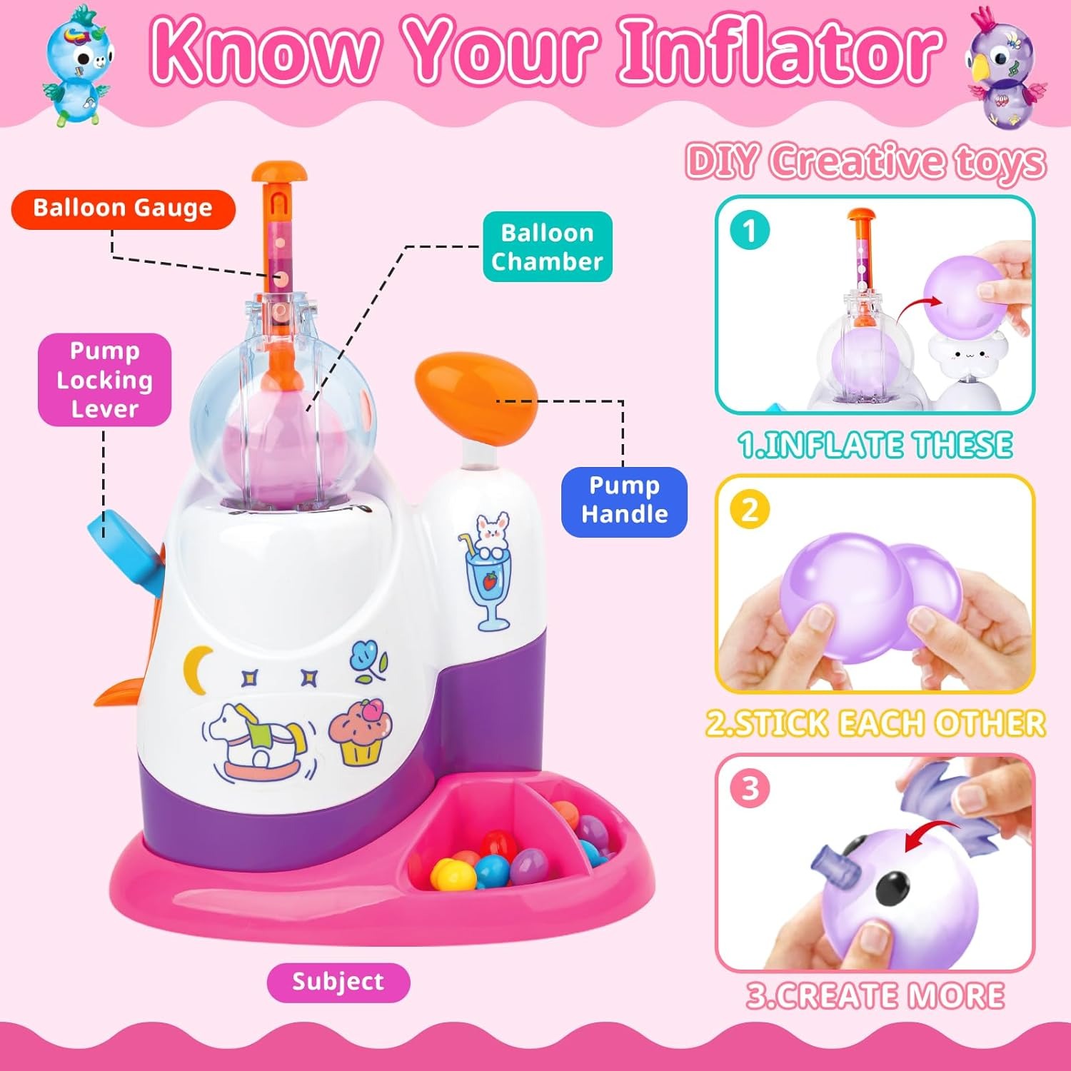 DIY Balloon Animal Kit with Pu - Balloon Pump Hand 评论和价格