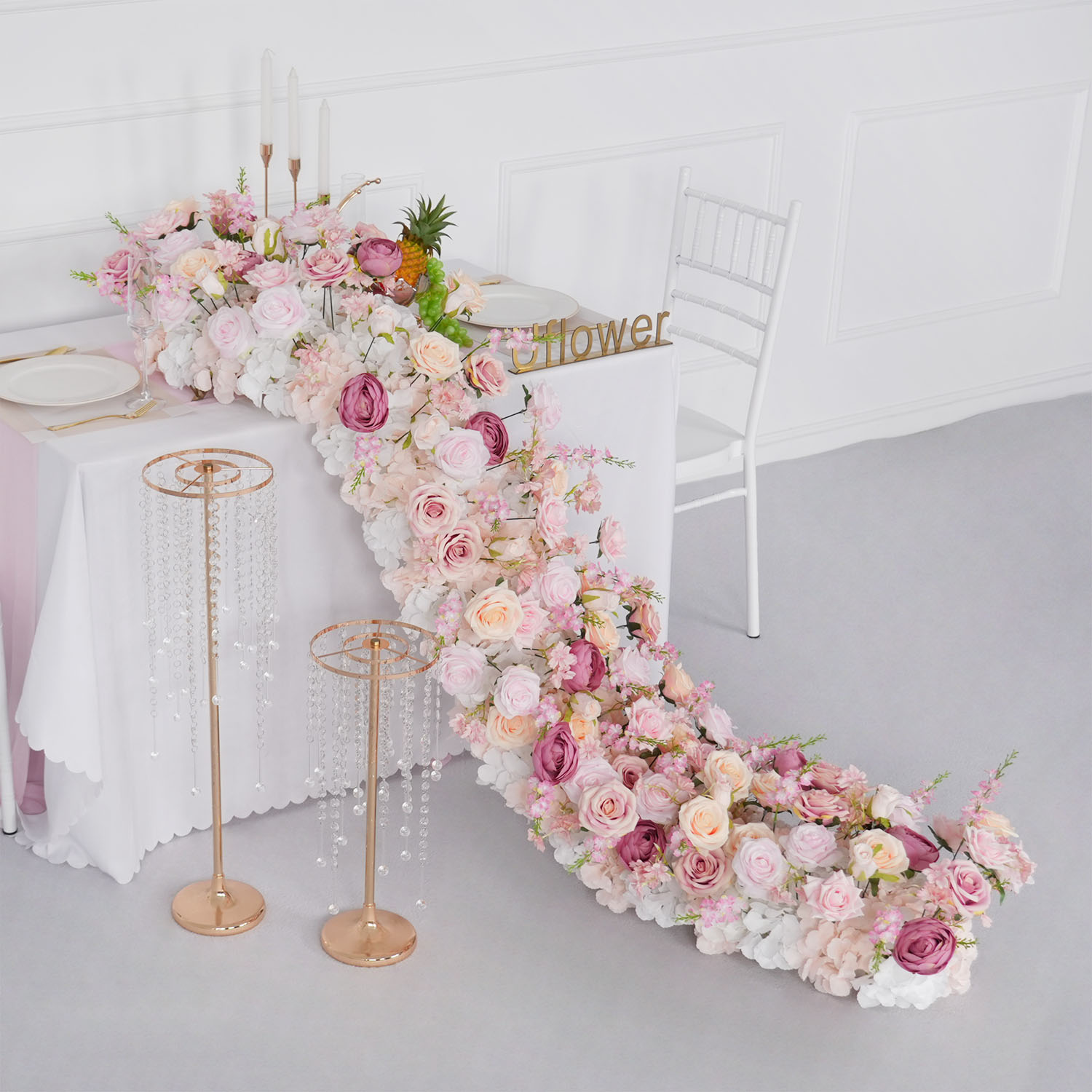 Uflower Luxury Artificial Flow - Flower Wall Panel 评论和价格