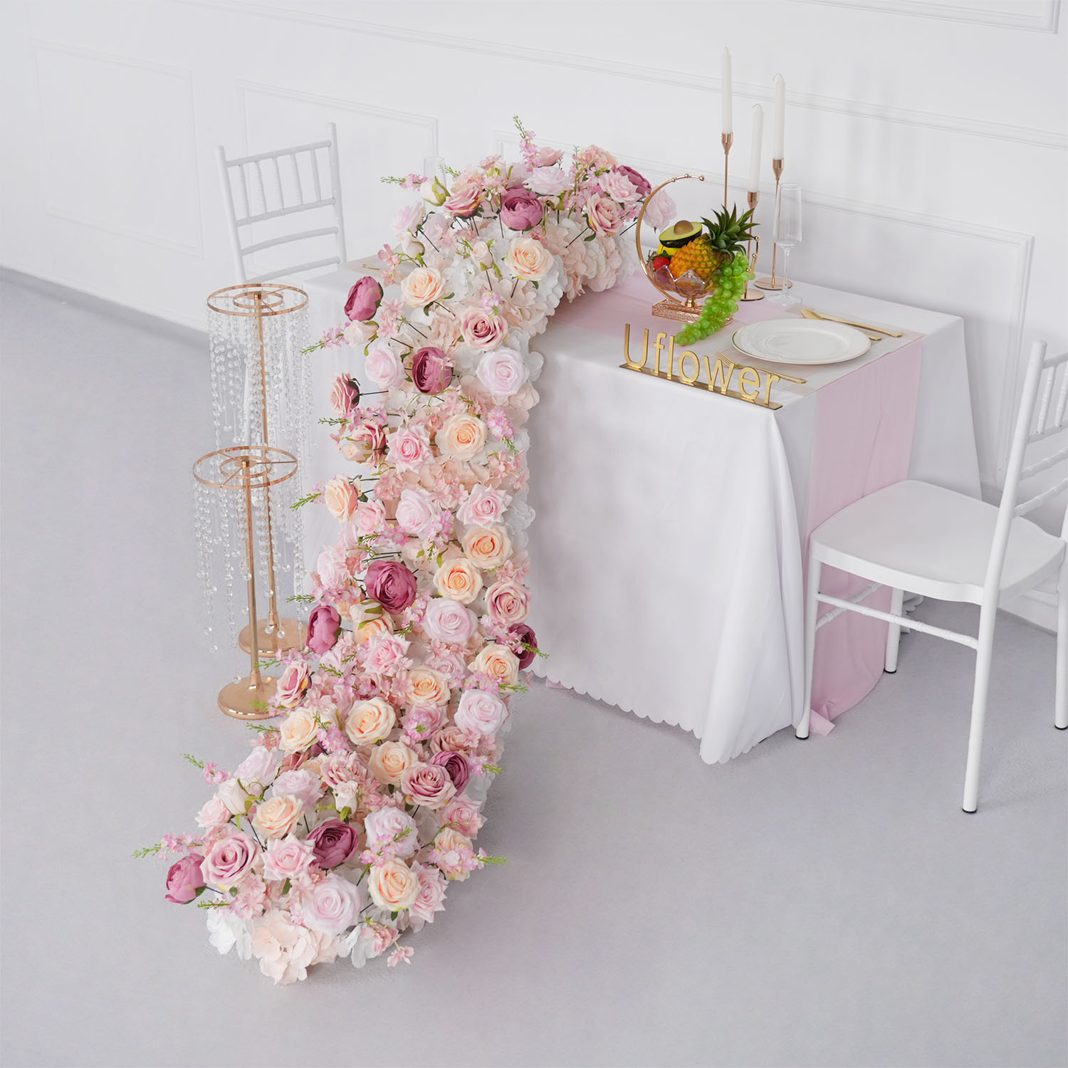 Uflower Luxury Artificial Flow - Flower Wall Panel 评论和价格