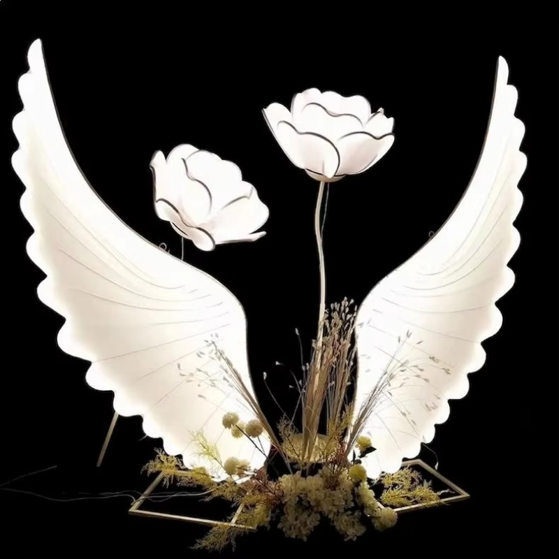 Glowing Angel Wings Light Prop - Event & Party Supply Photos 评论和价格