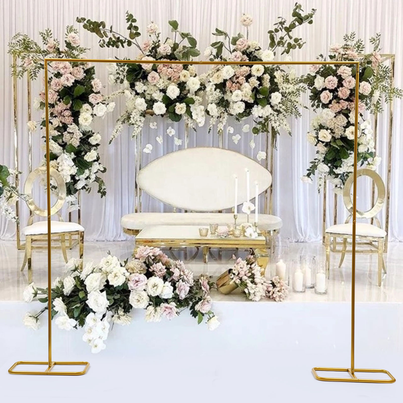 2.1x2m / 79x83inch Gold Weddin - Balloon Arch Kit 评论和价格