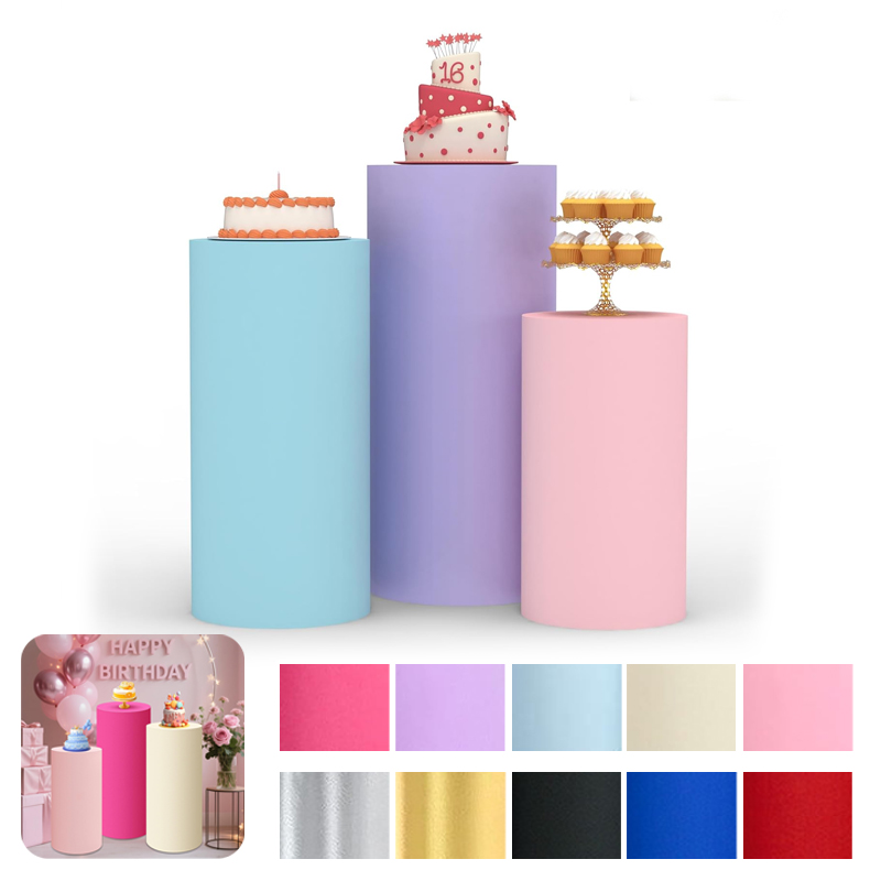 White Wedding Party Cylinder S - Dessert Table Backdrop 评论和价格