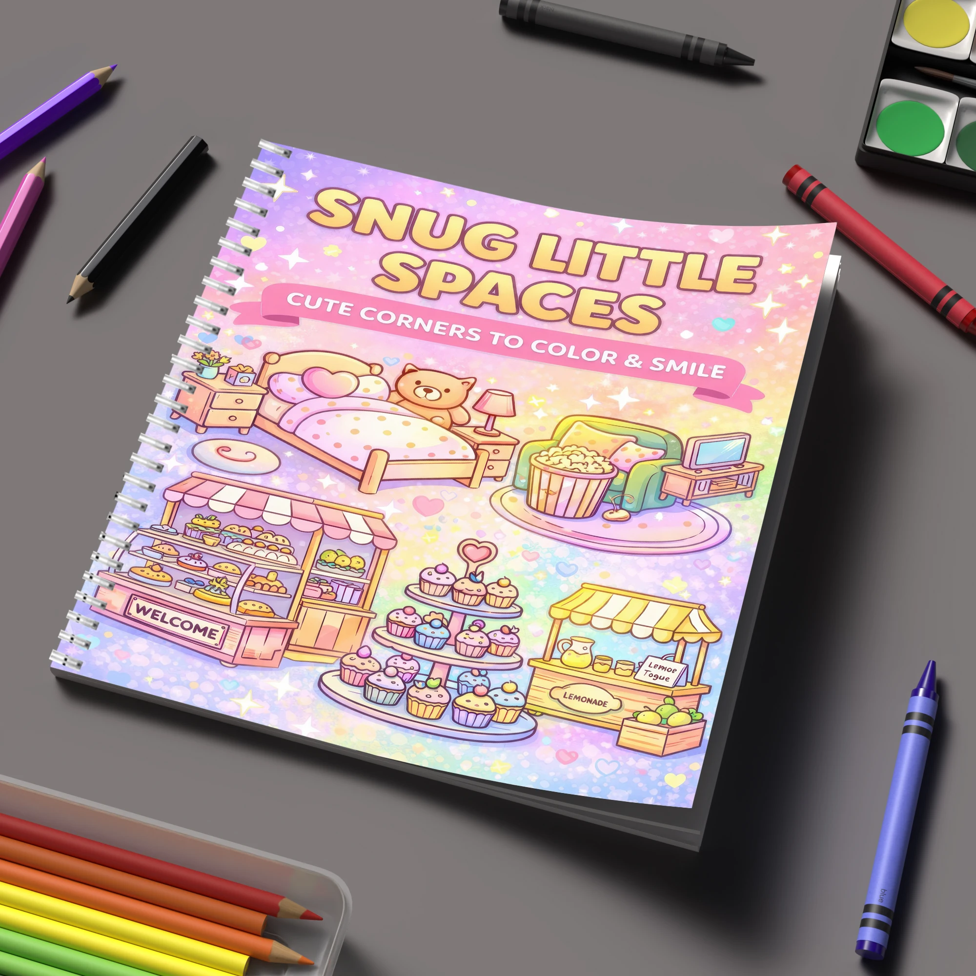 Coloring Book Little Spaces fo - Event Supplies 评论和价格