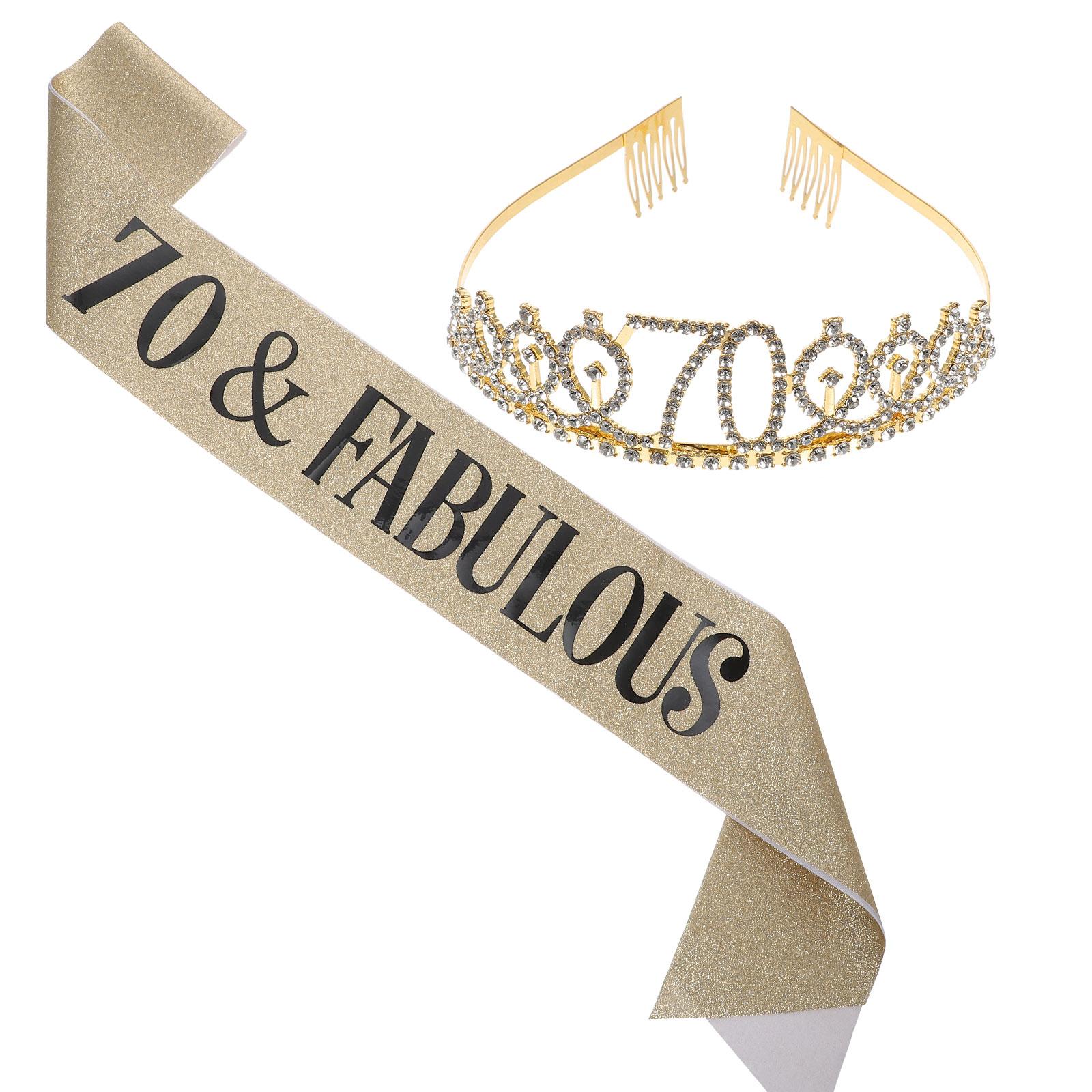 Glitter Sash Birthday Crown Se - Birthday Sash Glitter 评论和价格
