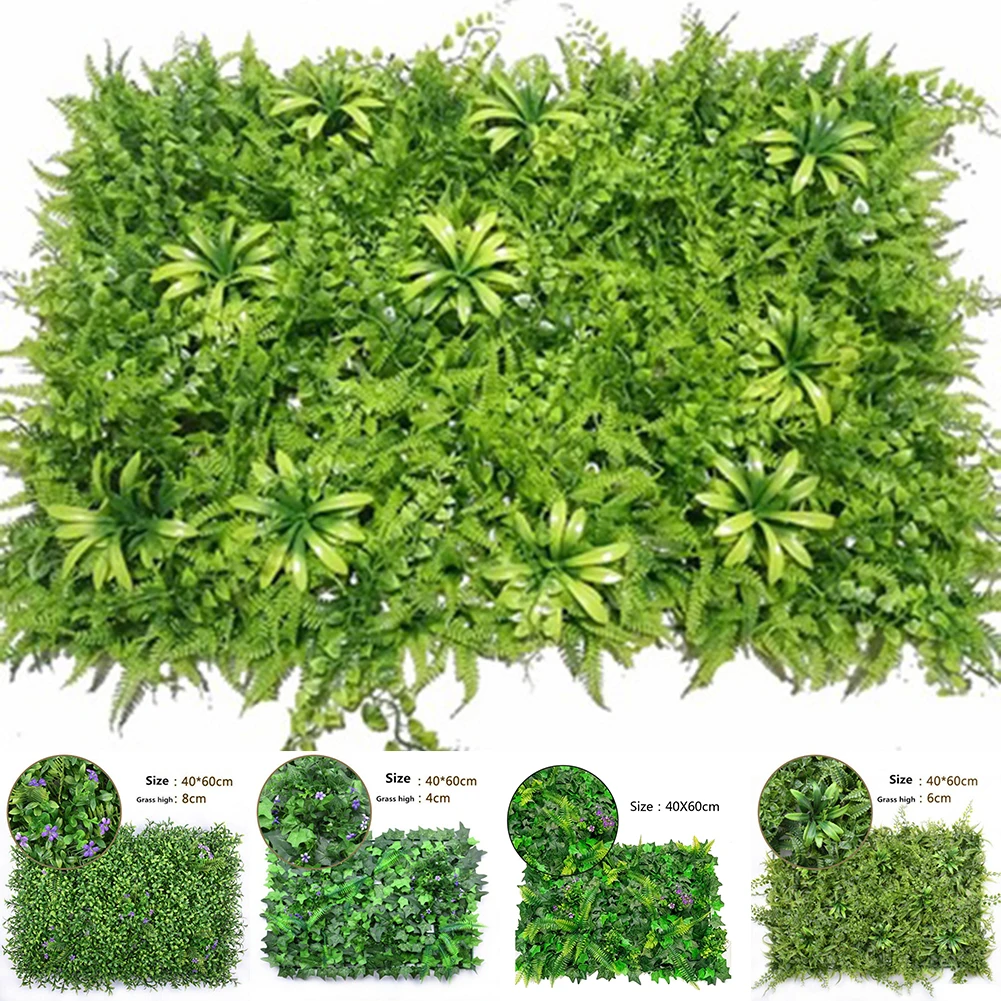 40*60cm Artificial Lawn Plant  - Flower Wall Panel 评论和价格