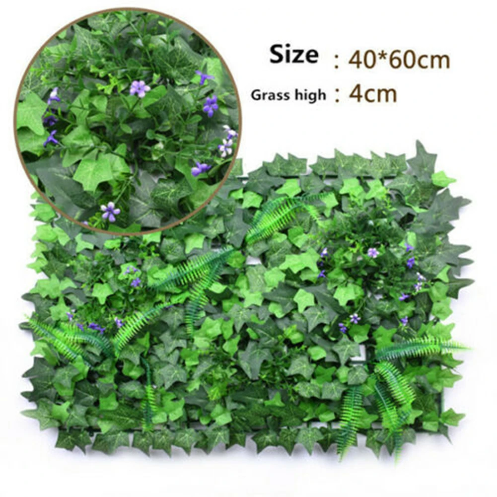 40*60cm Artificial Lawn Plant  - Flower Wall Panel 评论和价格