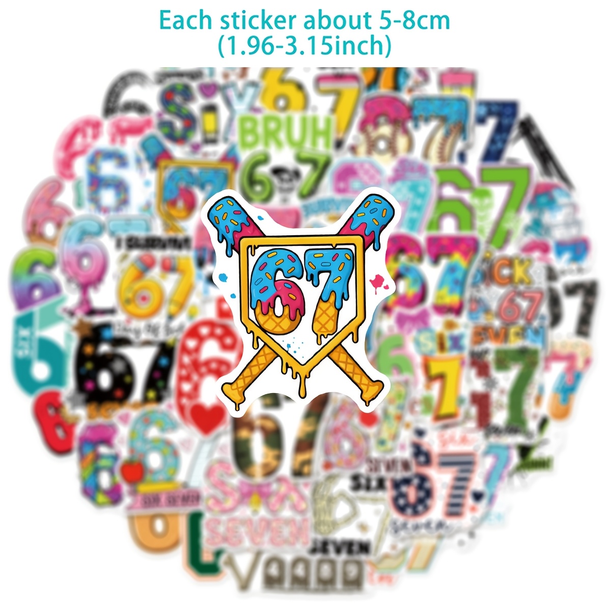 50pcs Number 67 Digital Graffi - Plastic Cup 50Pcs 评论和价格