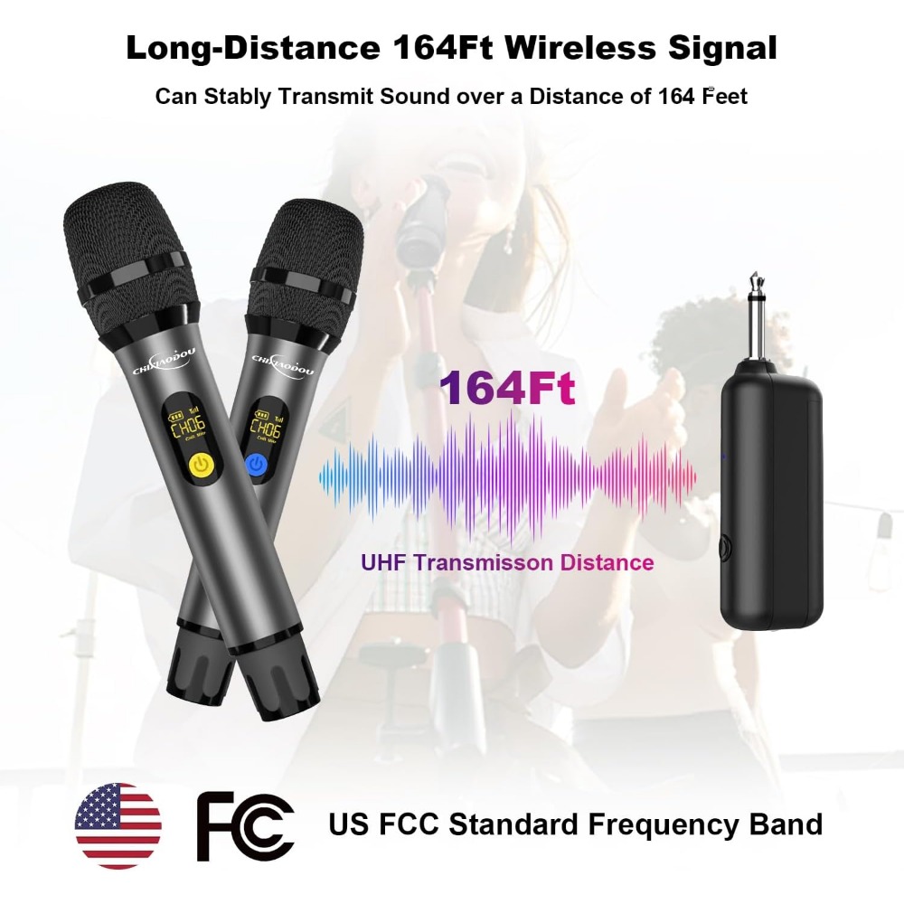 UHF Metal Dual Handheld Dynami - Event & Party Supply Photos 评论和价格