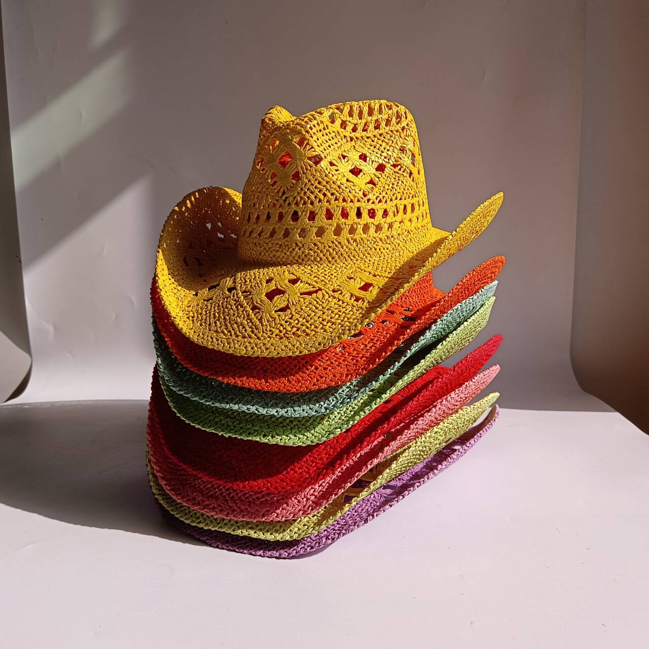 Cowboy Straw Hat new color Han - Paper Straw Color 评论和价格
