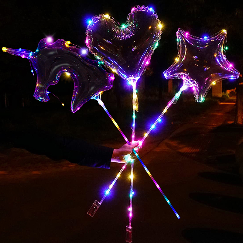 1 Set LED Clear Balloon Transp - Led Balloon Light 评论和价格