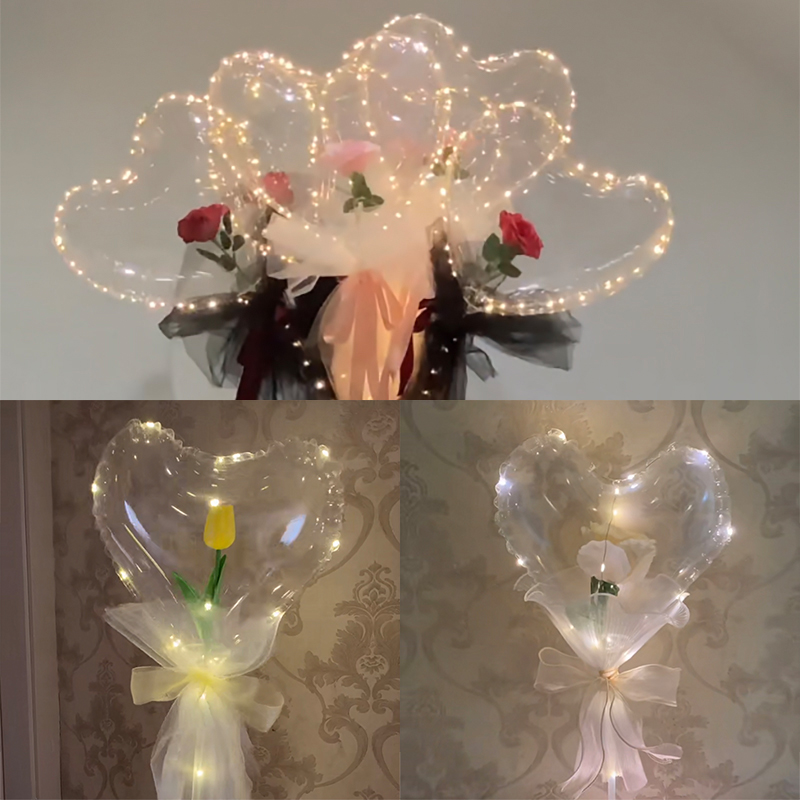1 Set LED Clear Balloon Transp - Led Balloon Light 评论和价格