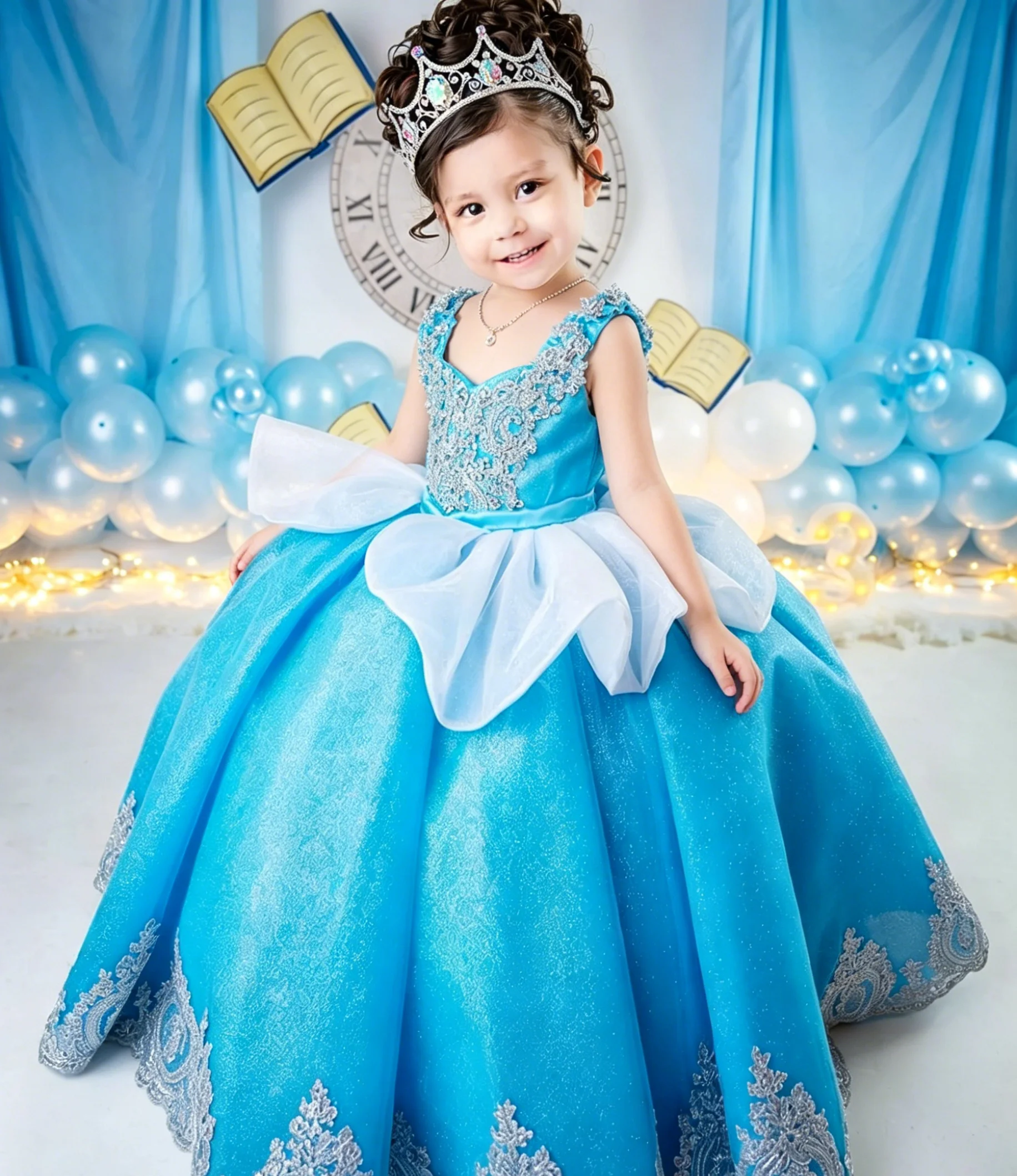 Custom Luxury Dress FlowerGirl - Birthday Sash Glitter 评论和价格
