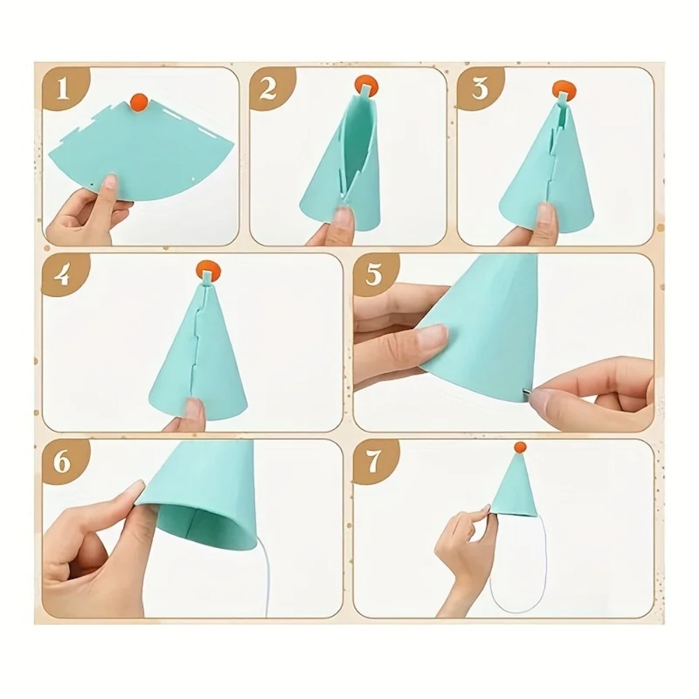 6 pcs Mini Party Hats: Lightwe - Party Hat Cone 评论和价格