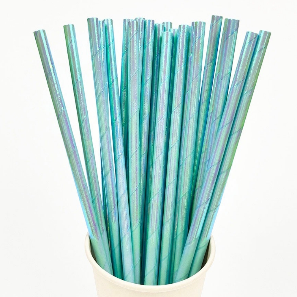 25Pcs Pearlescent Bronzing Pap - Paper Straw Color 评论和价格