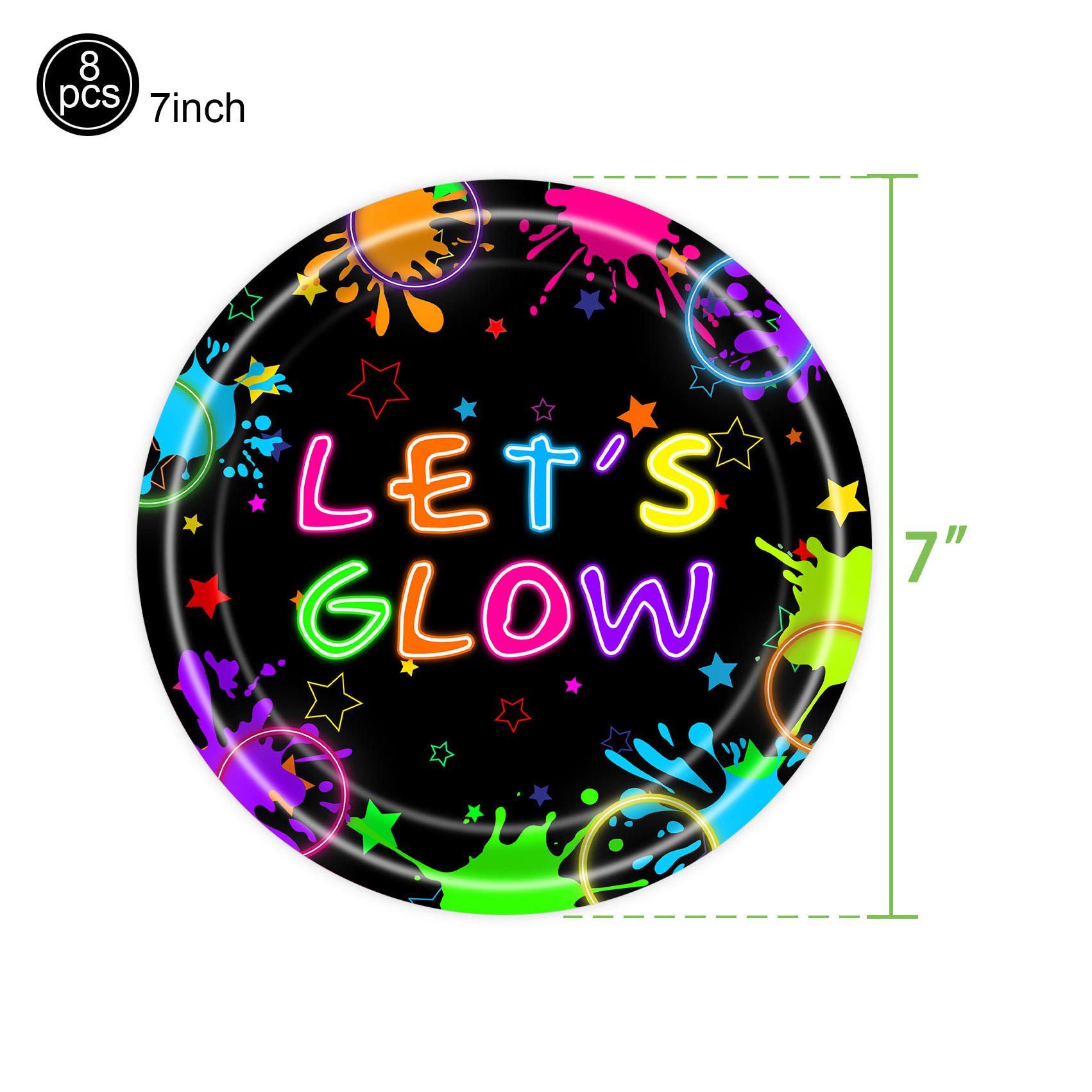 Neon Party Supplies Let Glow P - Let'S Party Event Supply 评论和价格