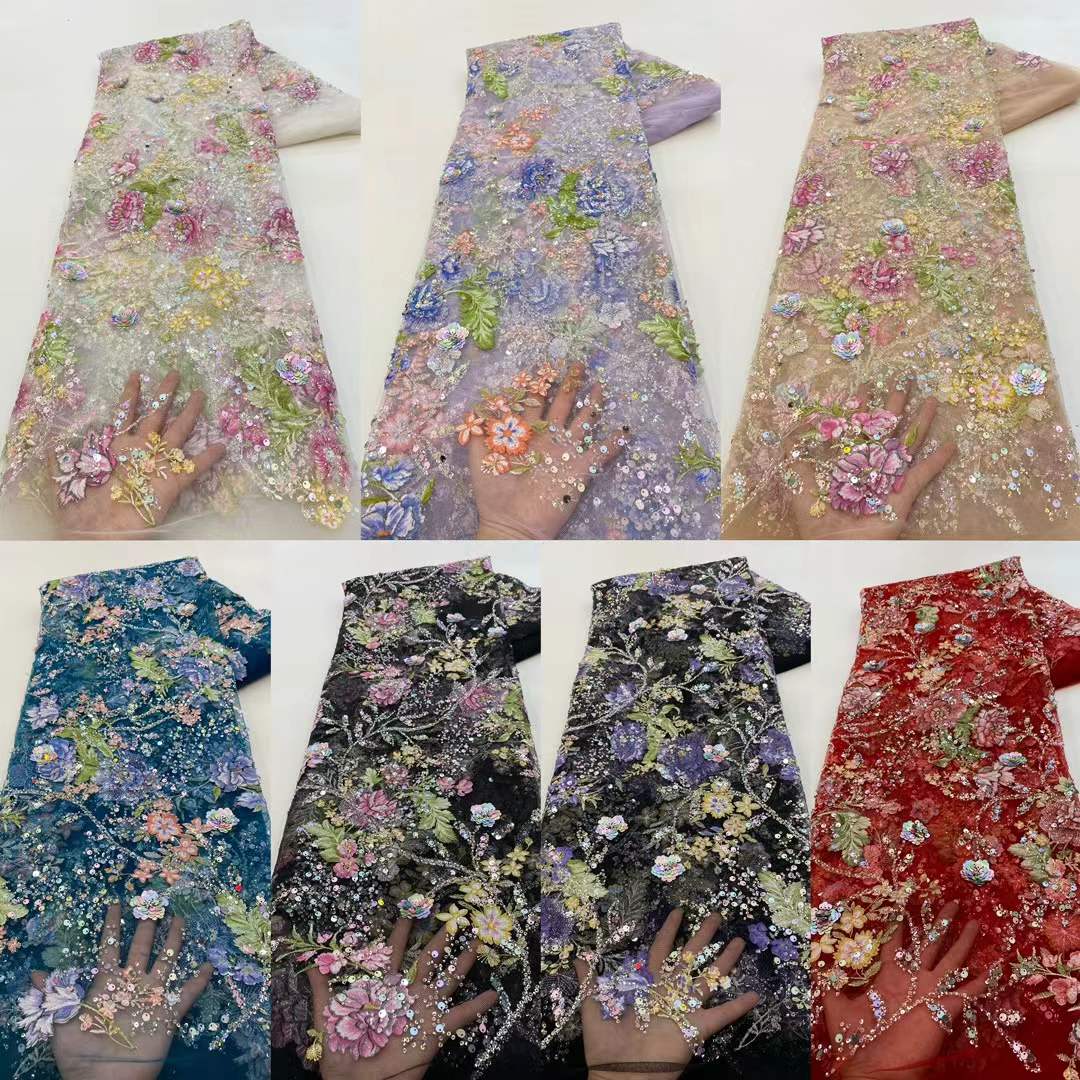 African Lace Fabric 2026 High  - Glitter Tablecloth 评论和价格