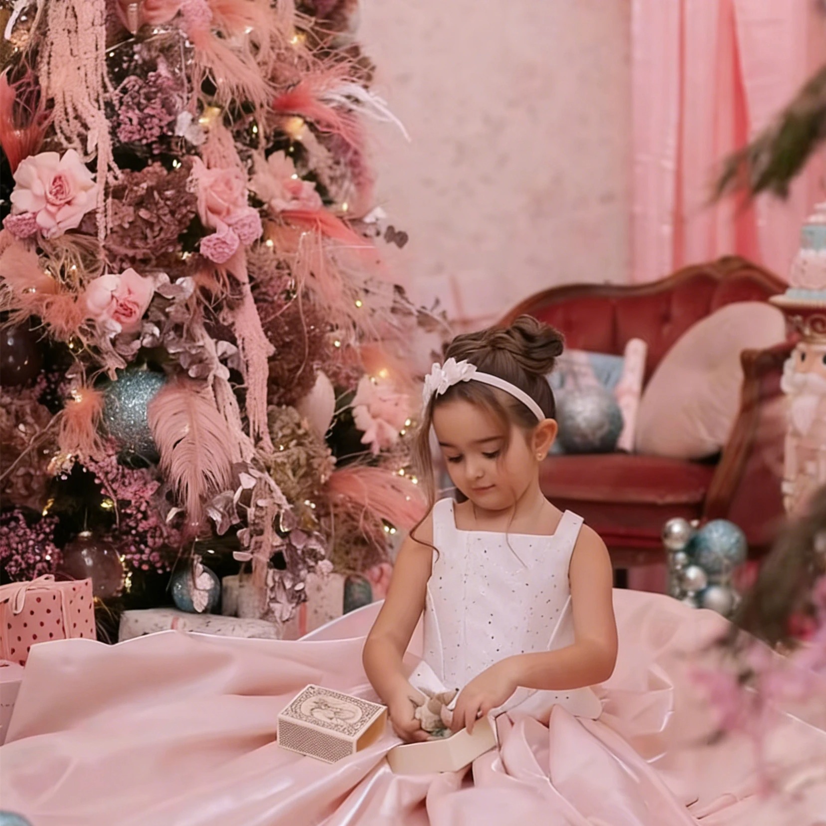 Customized Flower Girl Dress F - Birthday Sash Glitter 评论和价格