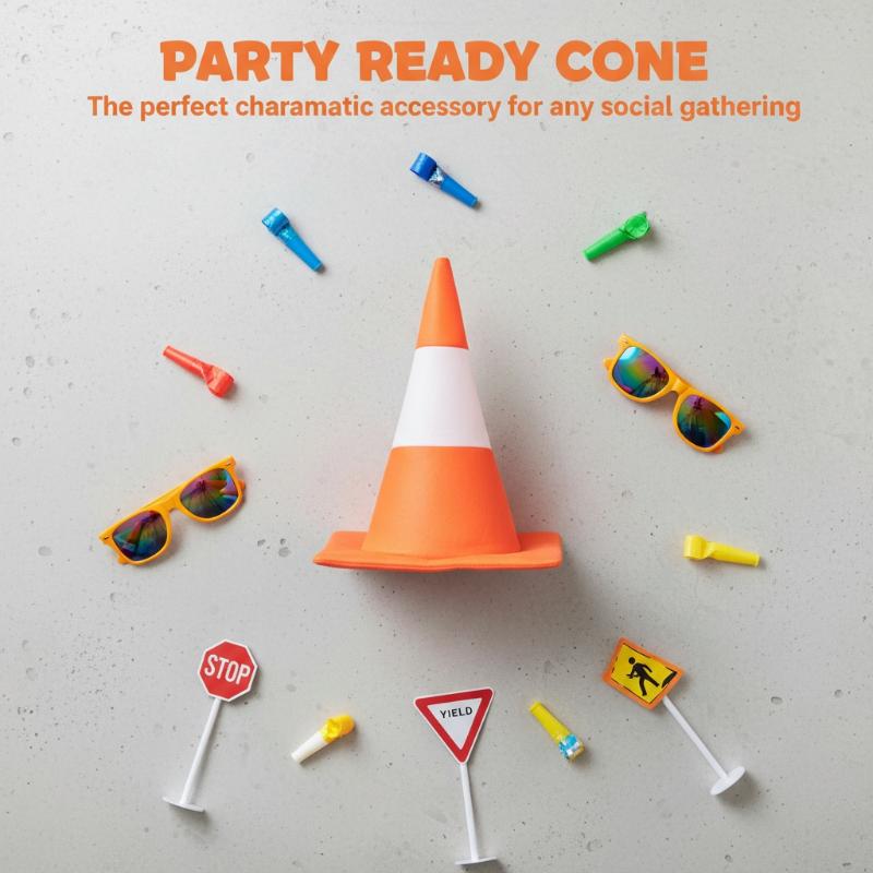 1 PCS Traffic Cone Hat Hallowe - Party Hat Cone 评论和价格
