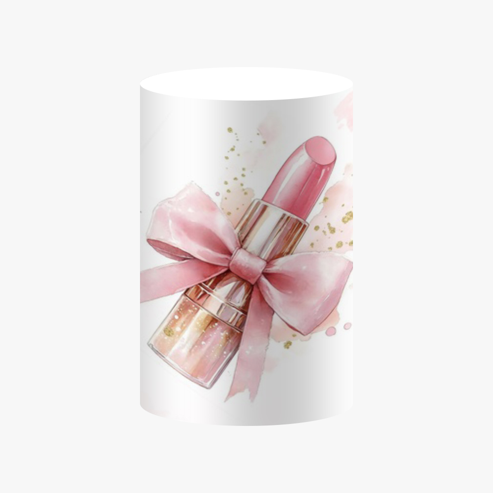 Pink Beauty Party Cylinder Bac - Dessert Table Backdrop 评论和价格