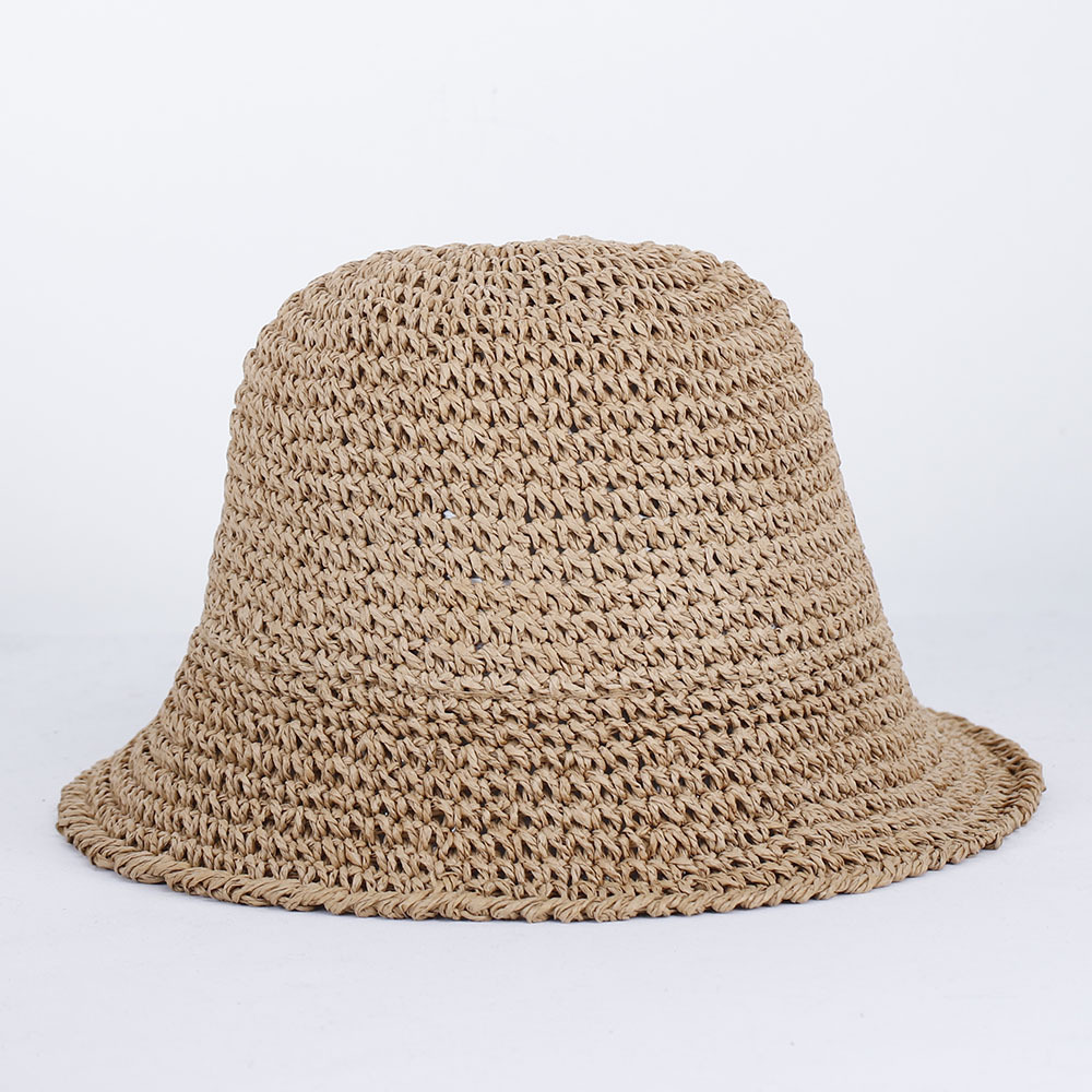 Womens Straw Sun Hat Woven Buc - Paper Straw Color 评论和价格