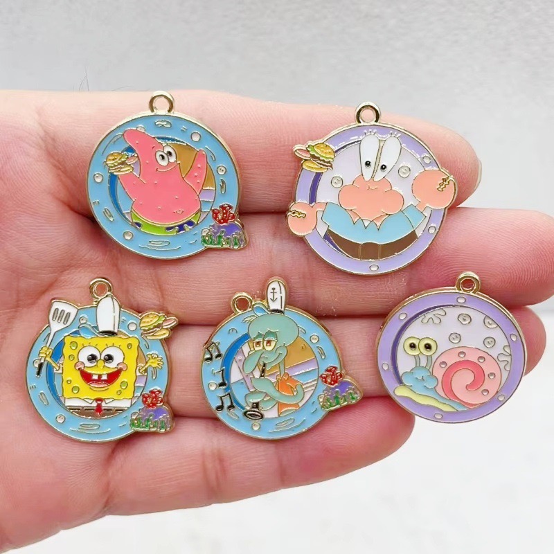 10pcs cartoon anime alloy oil  - Party Favor Bag 评论和价格