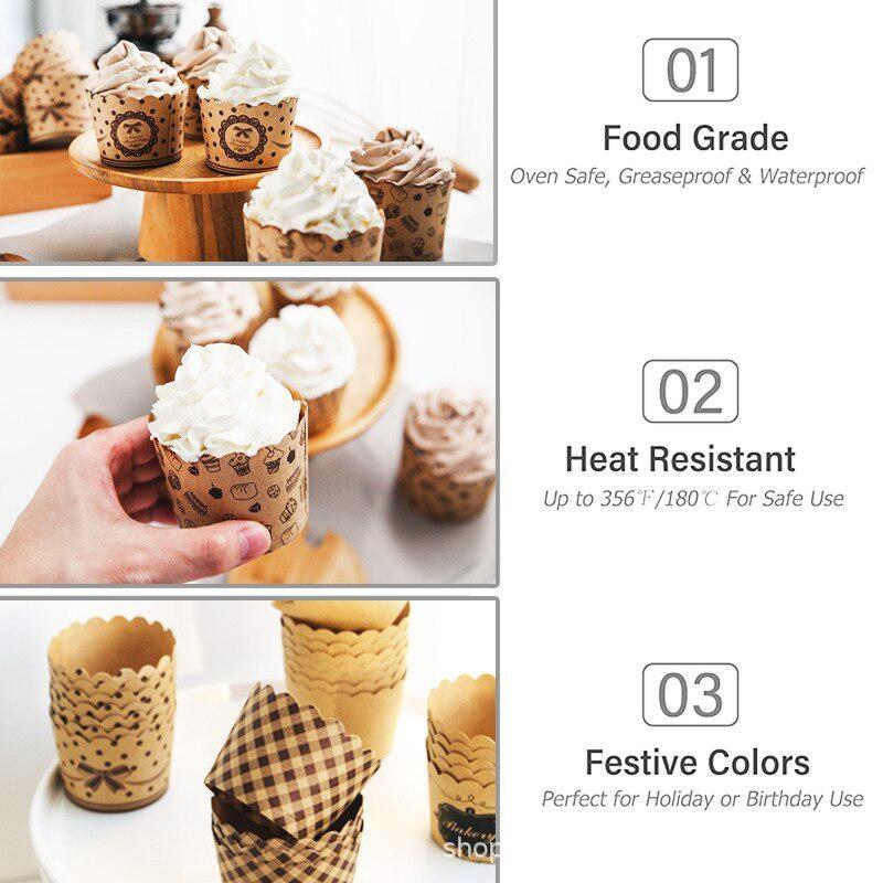 50Pcs/Pack Cupcake Paper Cups  - Plastic Cup 50Pcs 评论和价格