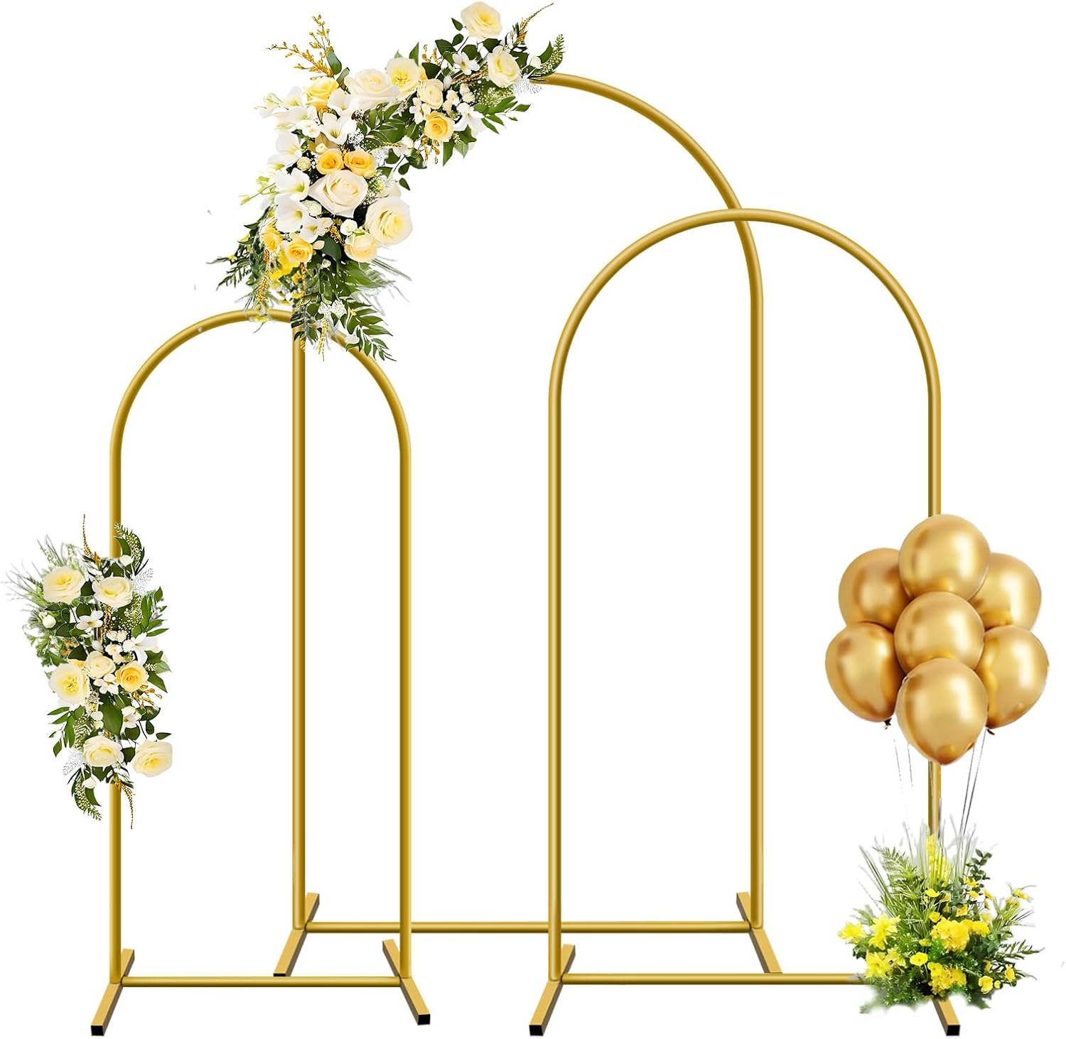 1pc Gold Metal Arch Backdrop S - Balloon Arch Kit 评论和价格