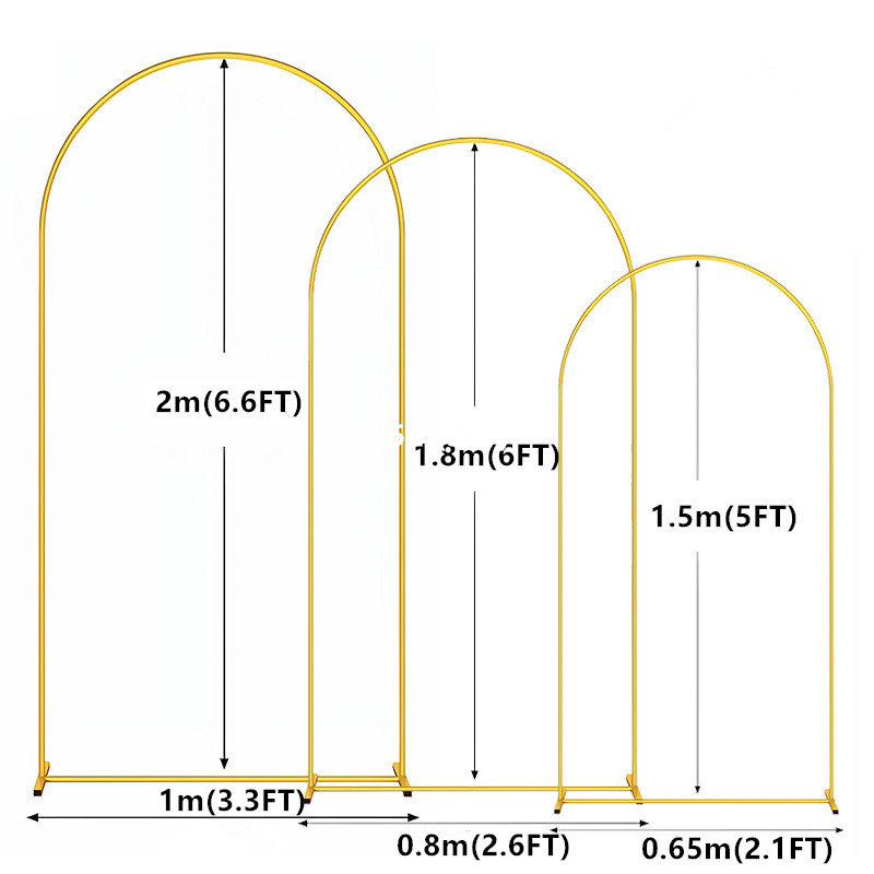 1pc Gold Metal Arch Backdrop S - Balloon Arch Kit 评论和价格