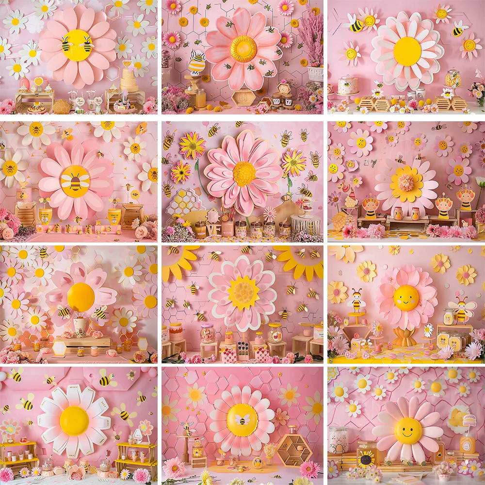 Mocsicka Sweet Daisy Girl Birt - Dessert Table Backdrop 评论和价格