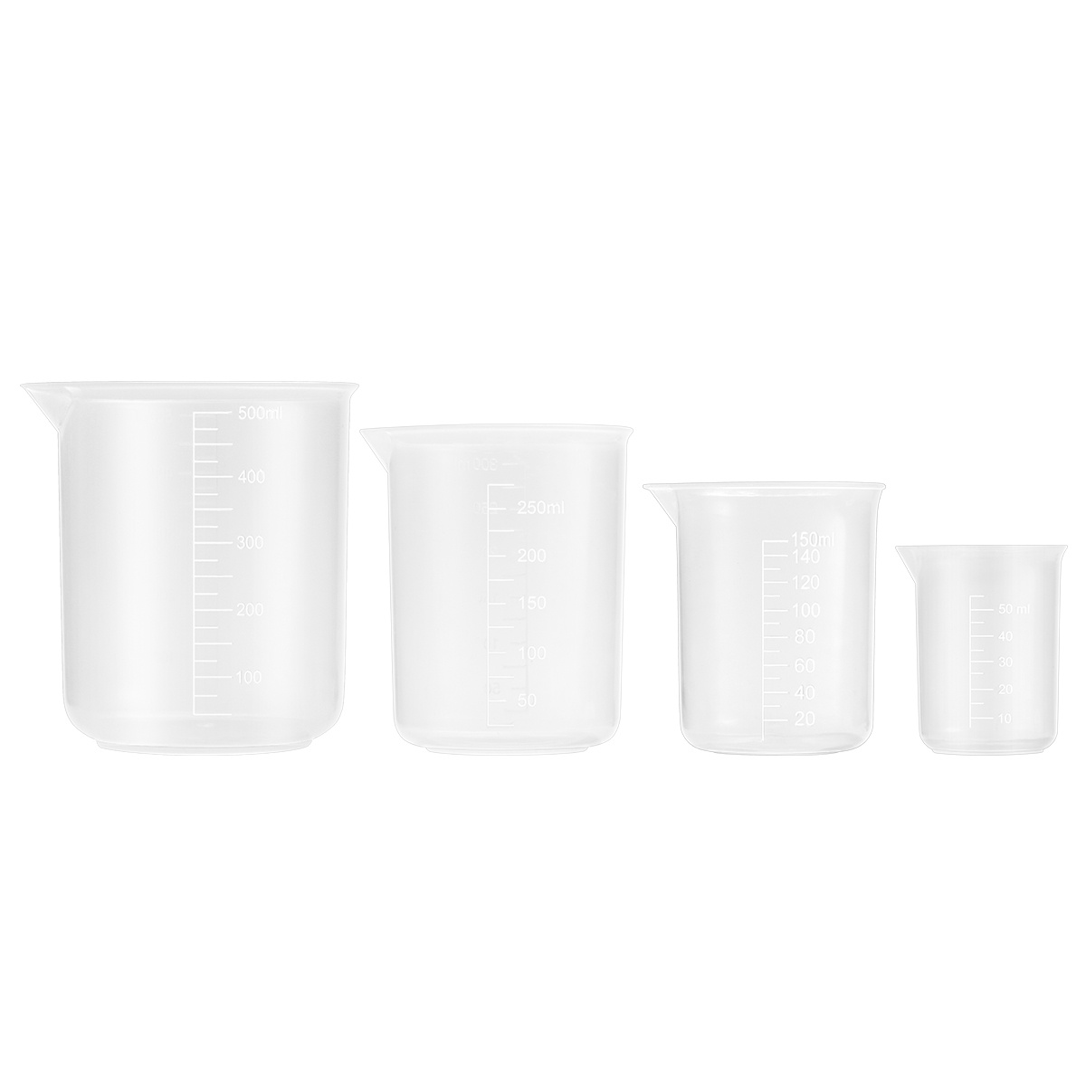 4pcs 50Ml 150Ml 250Ml 500Ml Pl - Plastic Cup 50Pcs 评论和价格