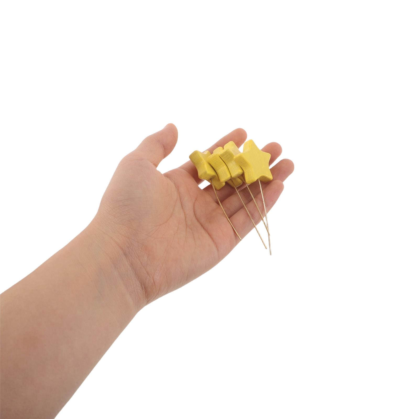 6Pcs Mini Wood Star Picks Five - Centerpiece Stick 评论和价格